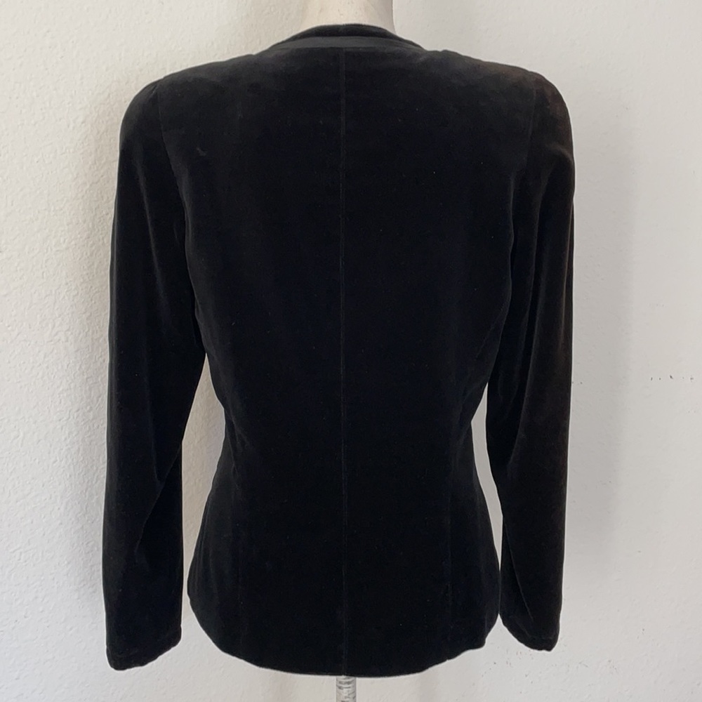 Vintage Gianni Versace Black Velvet Jacket - Picture 5 of 13